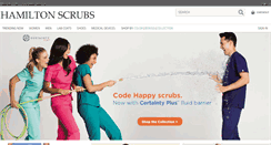 Desktop Screenshot of hamiltonscrubs.com